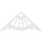 Ekena Millwork Pitch Wagon Wheel Architectural Grade PVC Gable Pediment, 48"W x 22"H x 1"P (11/12) GPP048X022X100WAG - alternate 5